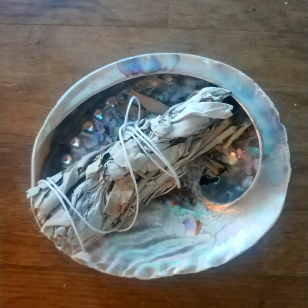 Abalone Shell with Sage